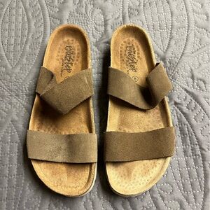 Biostep Brown Suede Sandals